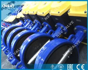 বায়ুসংক্রান্ত কাস্ট আয়রন প্রজাপতি ভালভ